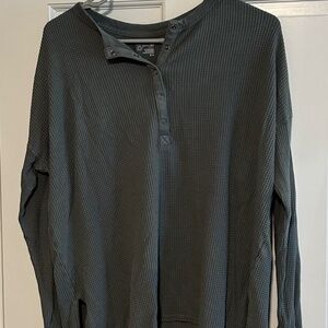 OFFLINE By Aerie Wow! Waffle Henley T-Shirt